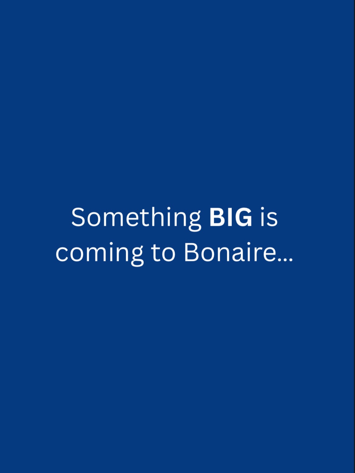 Launch announcement graphic from Padel Club Bonaire